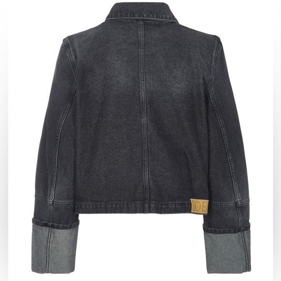 Loewe Cropped Faded Black Denim Jacket - Picture 2 of 5